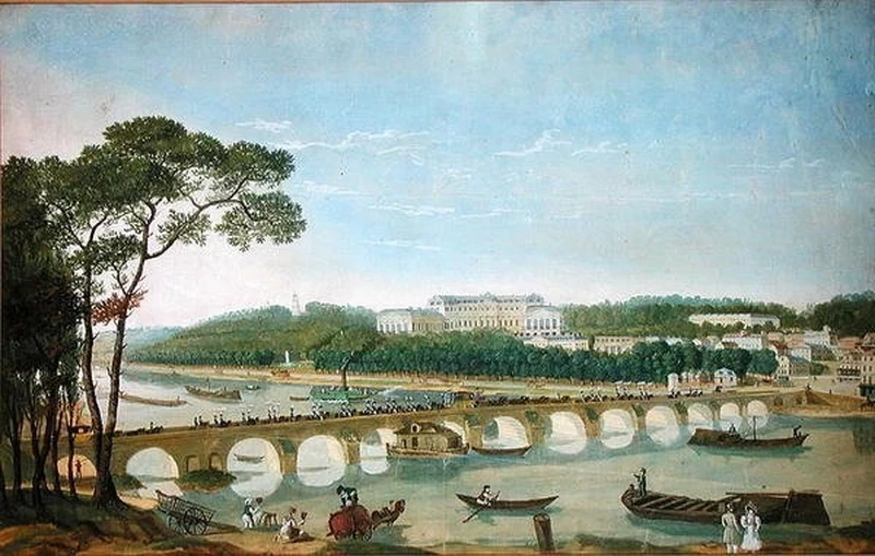 Visita del re e della regina di Napoli al Chateau de Saint - Cloud, maggio 1830, Musee de l'Ile de France, Sceaux